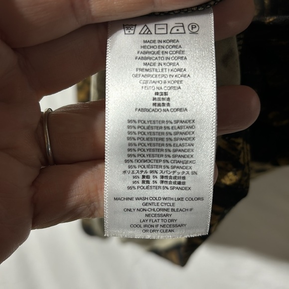 Michael Kors S brown black golden top slimming good wide sleeve like new - Picture 6 of 8